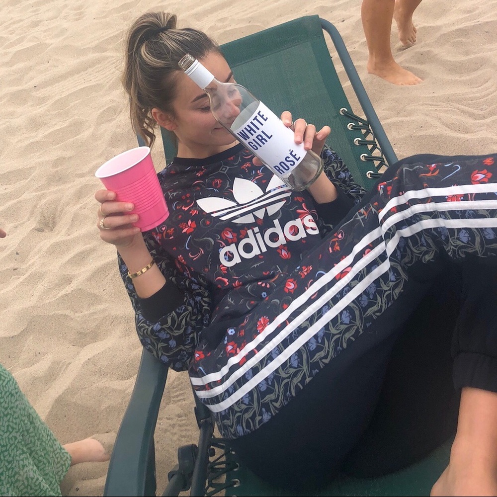 Rare floral adidas matching sweat outfit
